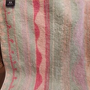 Collier Campbell bath towel pastel stripes vintage